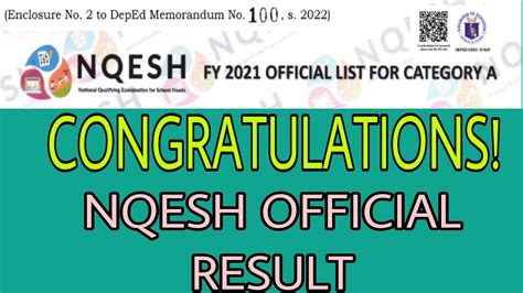 nqesh 2024 result release date philippines